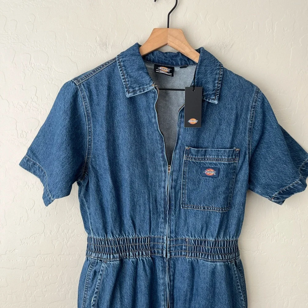 Dickies Houston denim coveralls jumpsuit NEW medium - Picture 8 of 14